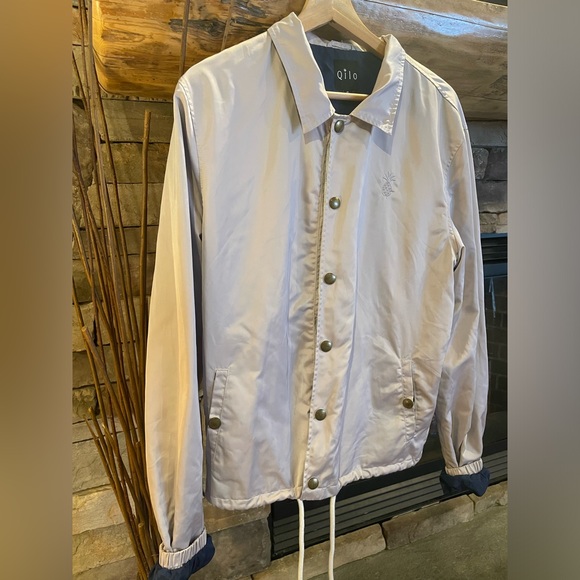 Grey silk jacket! Size S - Picture 2 of 4